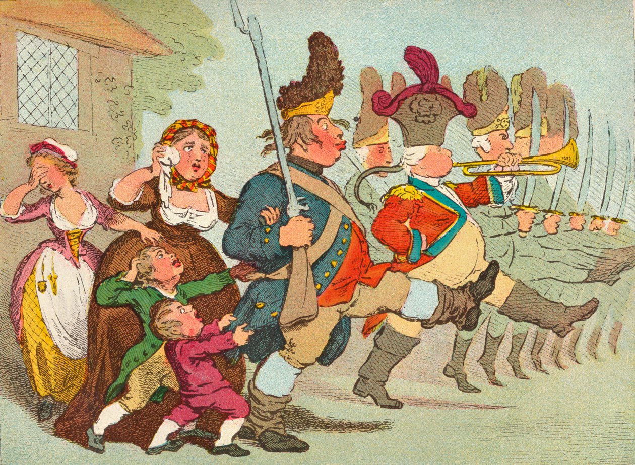 John Bull Savaşlara Gidiyor, 18. yüzyıl, 1902 by James Gilray