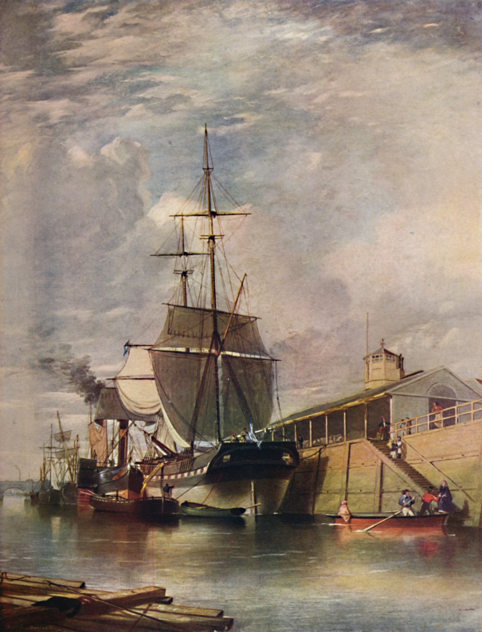 Belfast Limanı - Feribot Merdivenleri, 1851, 1909. by James Glen Wilson