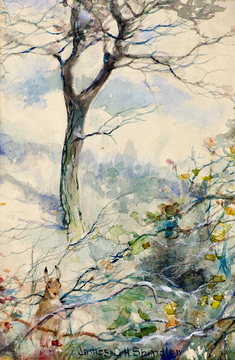Sonbahar (suluboya) by James Gustavus Hope Spindler