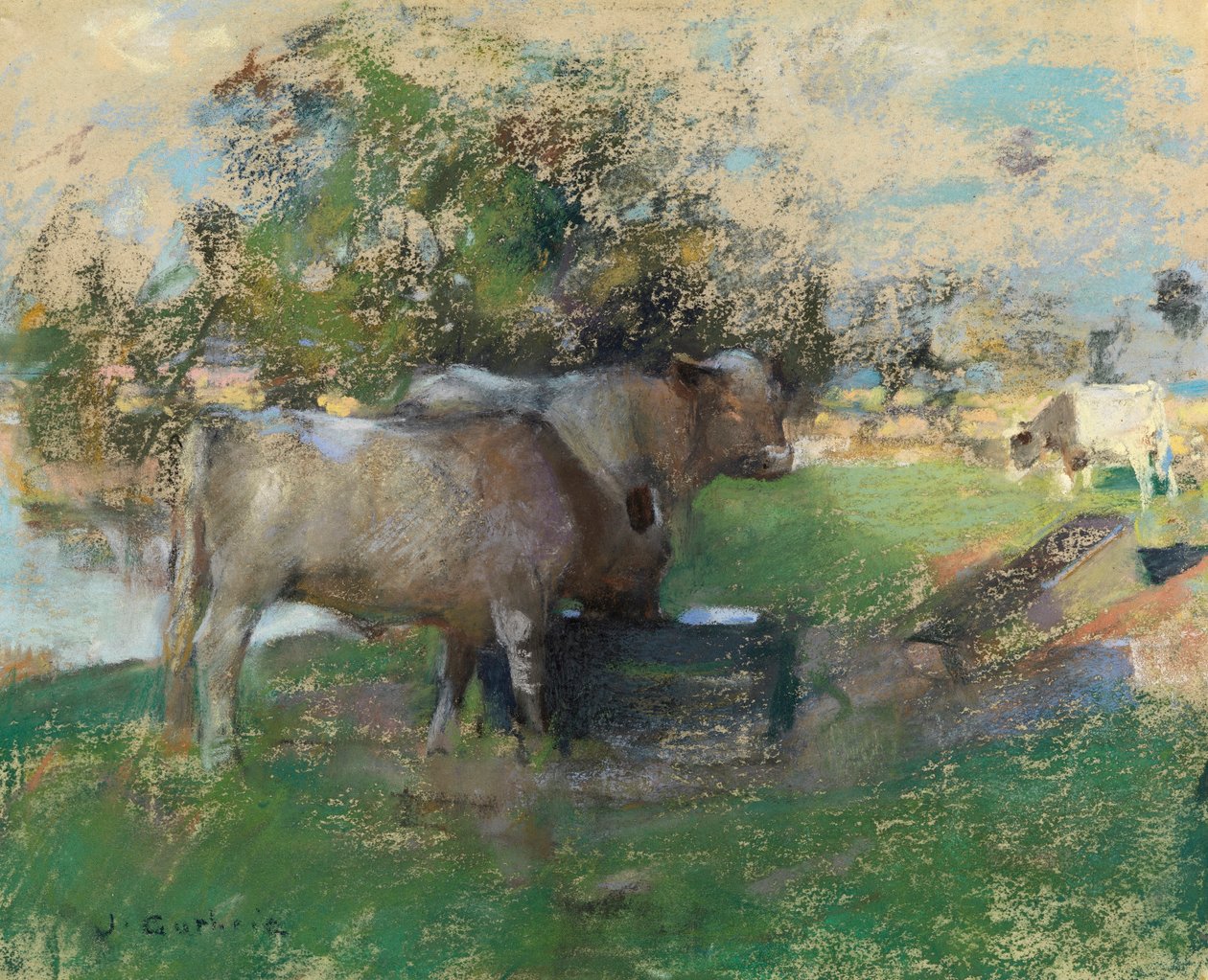 Mera (kağıt üzerine pastel) by James Guthrie