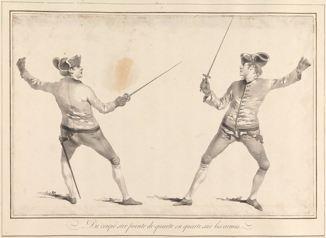 Coupé sur Pointe de Quarte'den Quarte on Arms'a by James Gwin