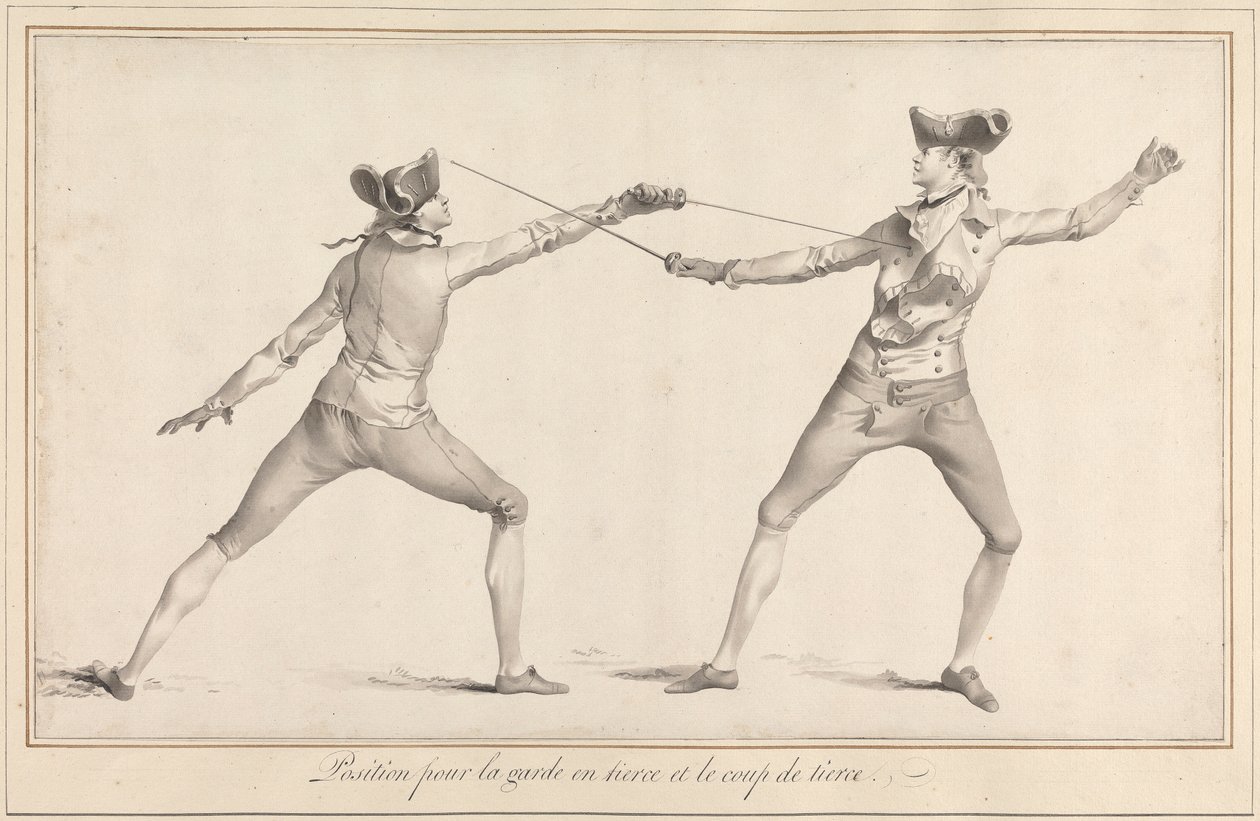 Garde en Tierce ve Coup de Tierce için Pozisyon by James Gwin