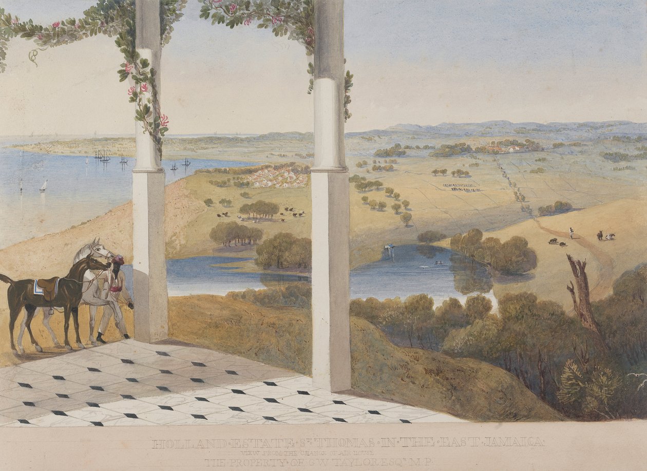 Holland Estate, Doğuda St. Thomas, Hava Evi Değişiminden Görünüm by James Hakewill