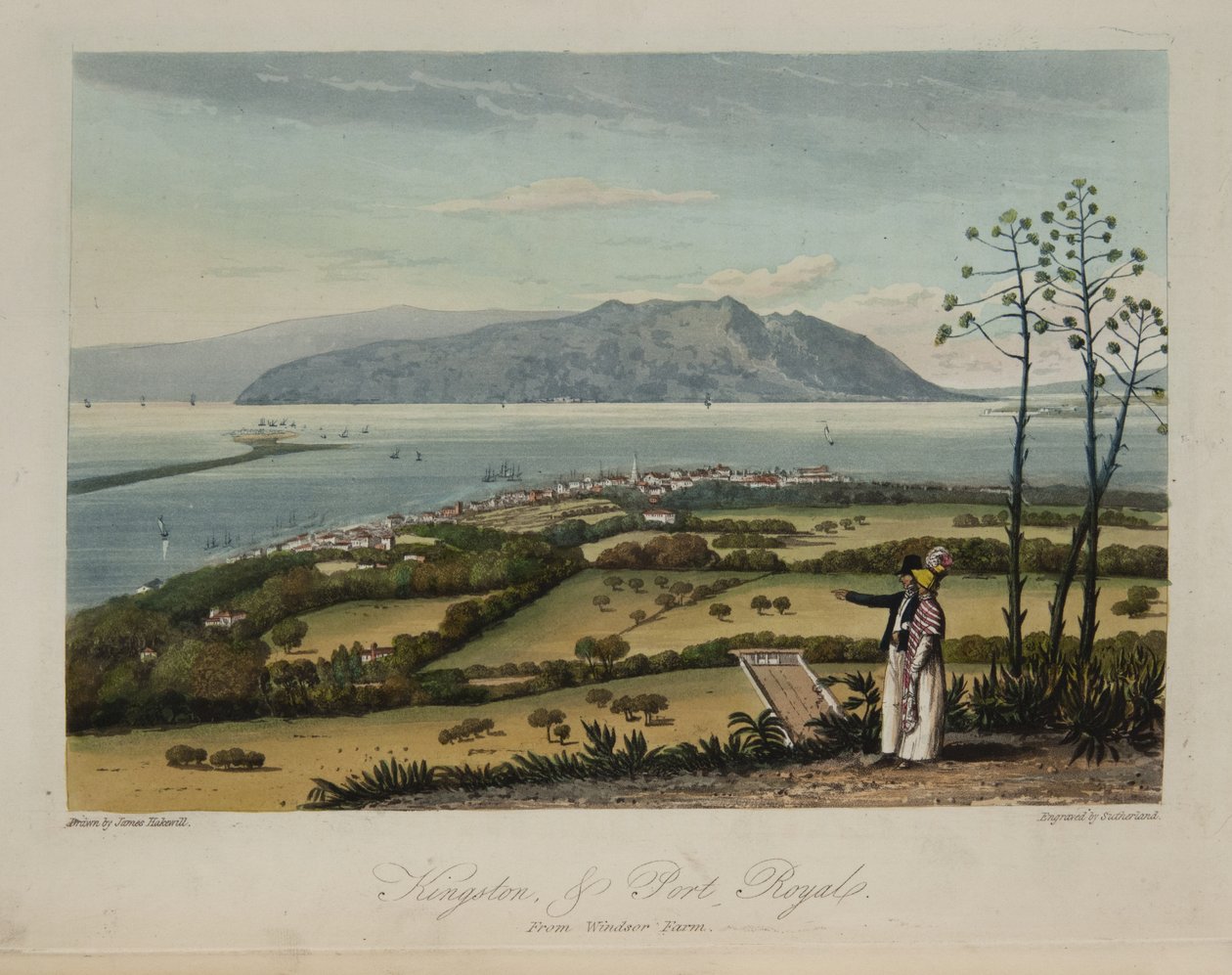 Kingston ve Port Royale by James Hakewill