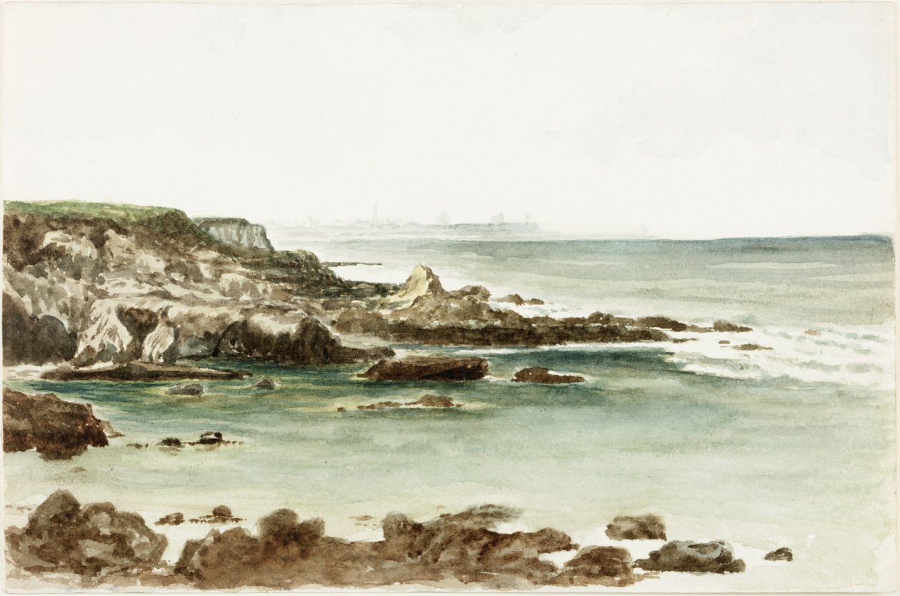 Marsden yakınlarında, Kuzeye Bakmak (kağıt üzerinde suluboya ve gövde rengi) by James Henry Cleet