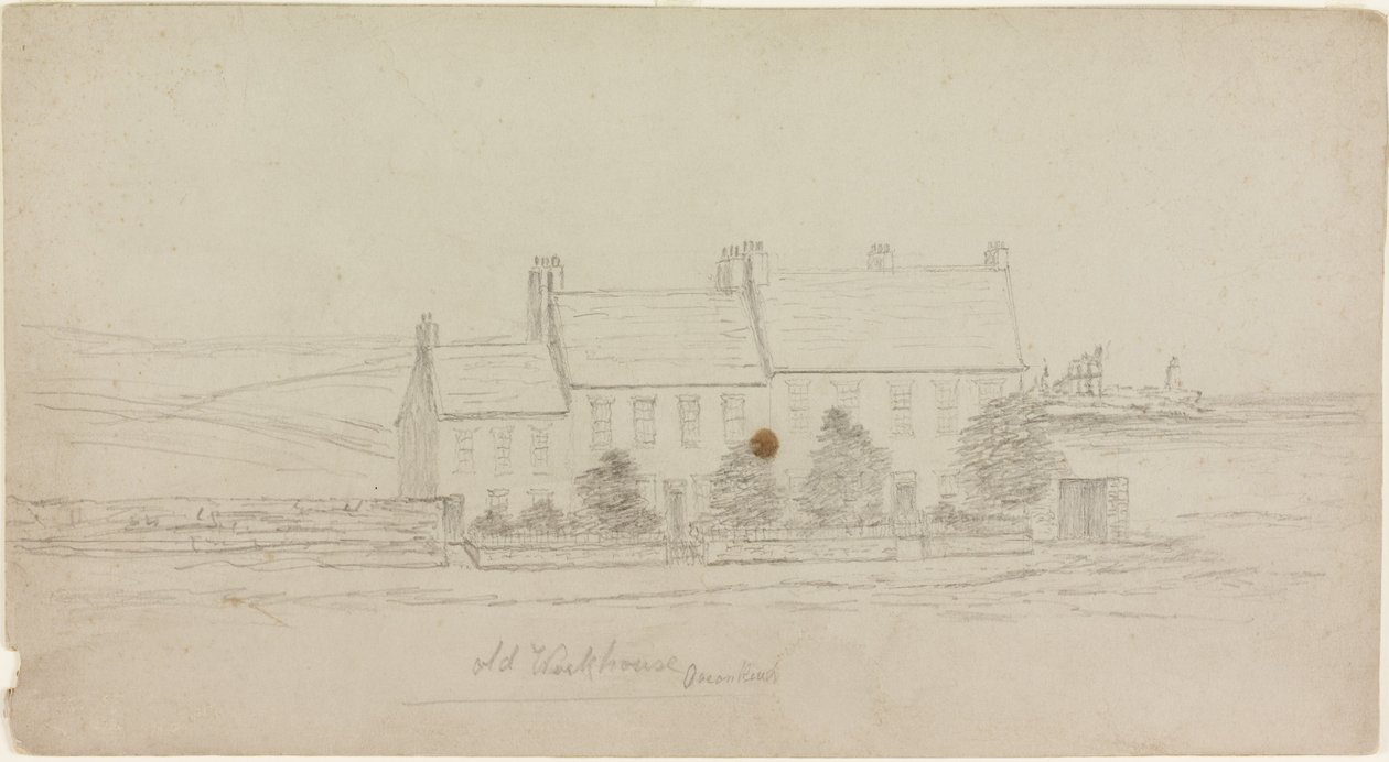 Old Workhouse, Ocean Road (kart üzerinde kurşun kalem) by James Henry Cleet