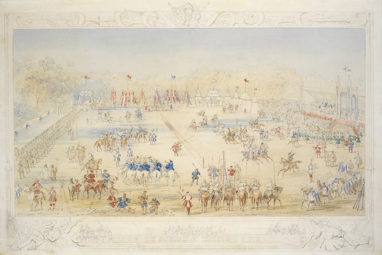 Listelerin Genel Görünümü (kağıt üzerinde kurşun kalem, wc ve gövde rengi) by James Henry Nixon