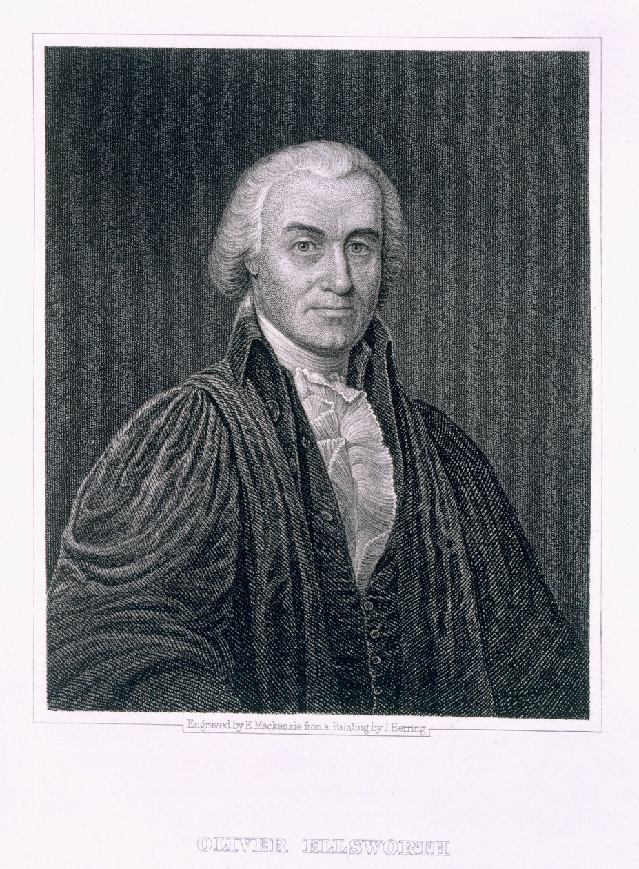 E. Mackenzie tarafından oyulmuş Oliver Ellsworth by James Herring