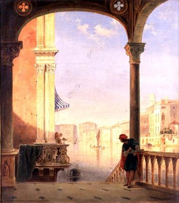 Venedik Terası (tuval üzerine yağlı boya) by James Holland