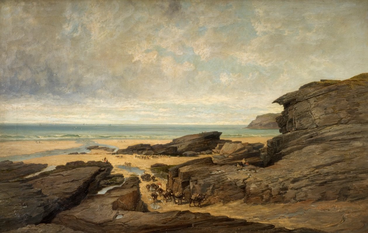 Düşük Su, Trebarwith Strand, Tintagel, Cornwall by James Holland