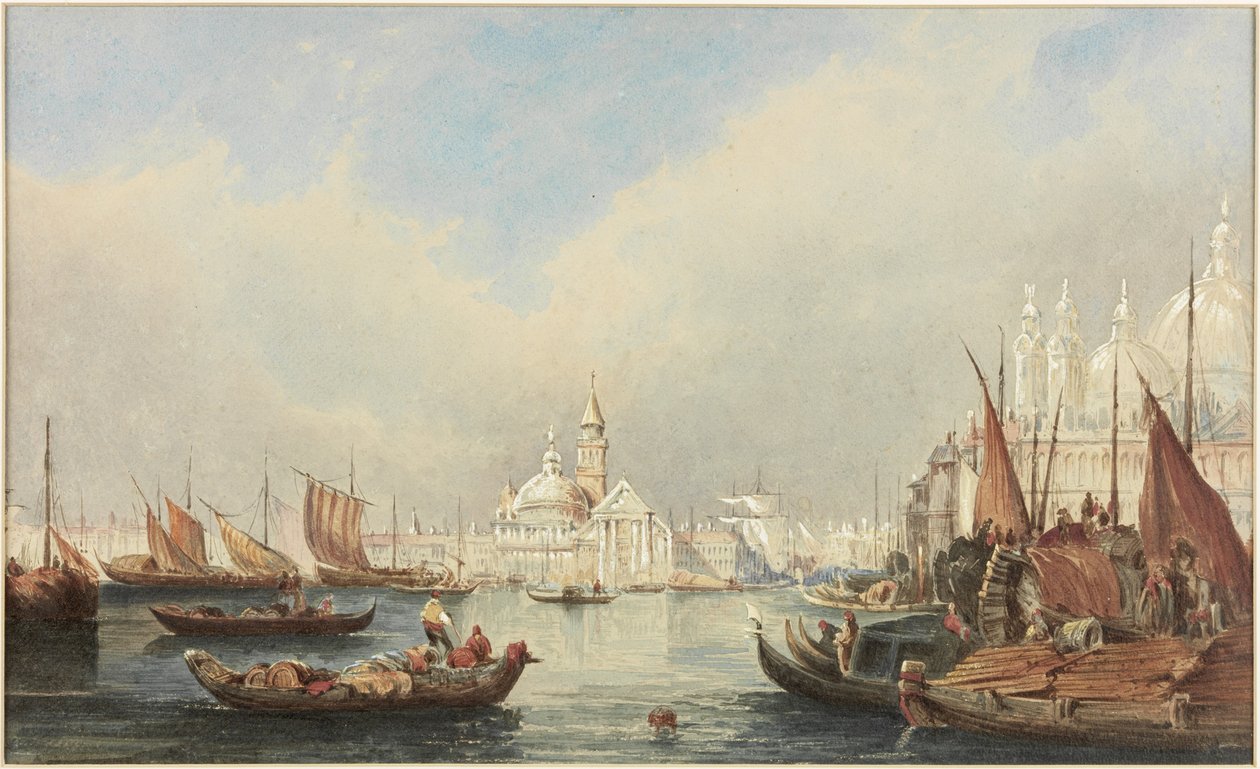 San Marco Venedik (gemide kağıt üzerine suluboya ve gövde rengi) by James Holland