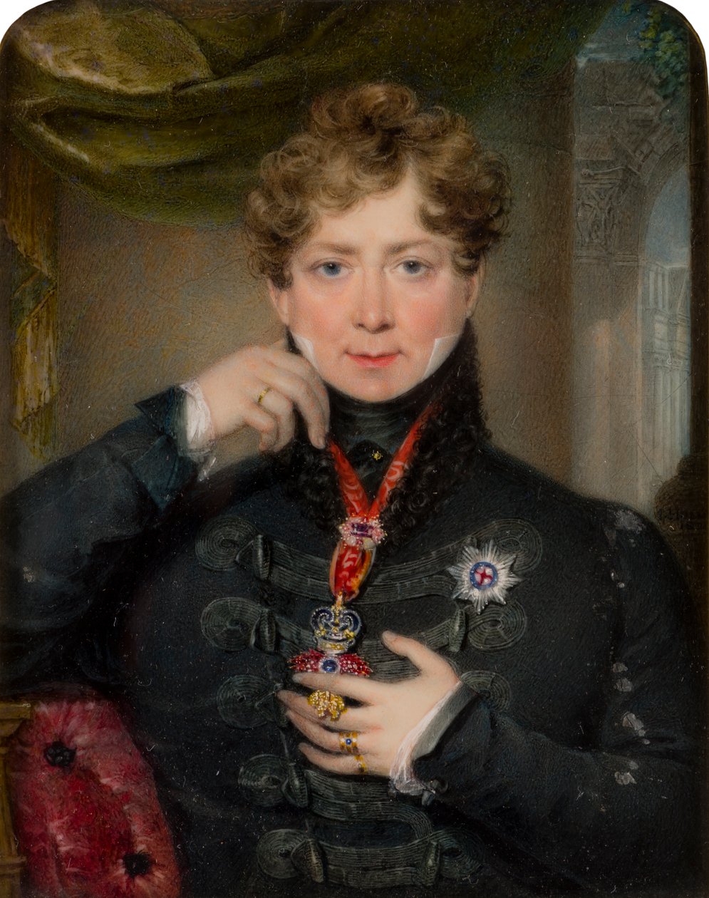 Kral George IV (1762-1830), c.1797-1830 (tuval üzerine yağlı boya) portresi by James Holmes