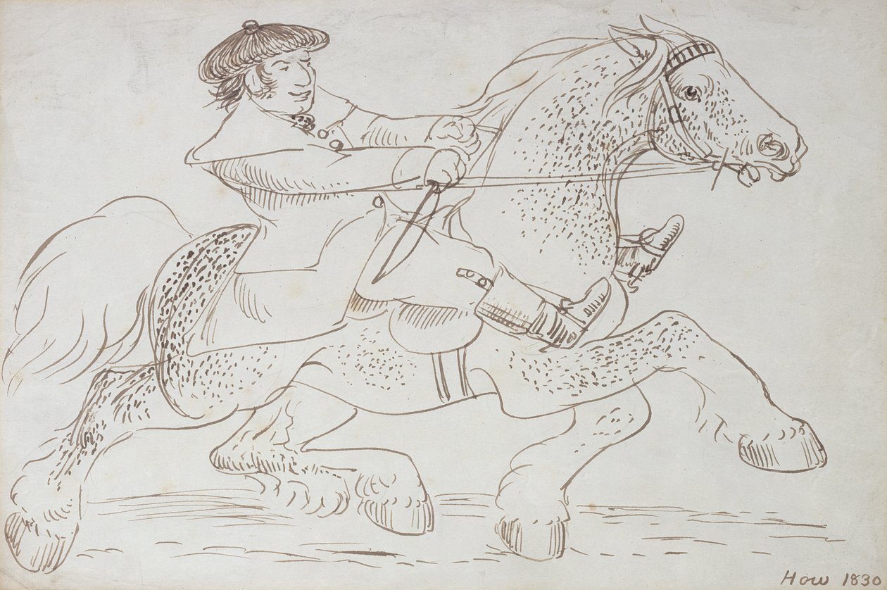 Bir At Satıcısı Genç Bir Clydesdale