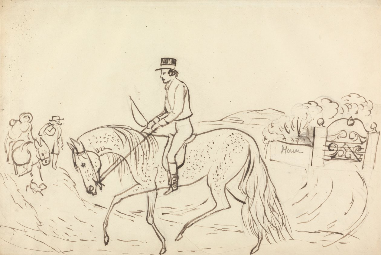 At ve Binici ile Sahne by James Howe