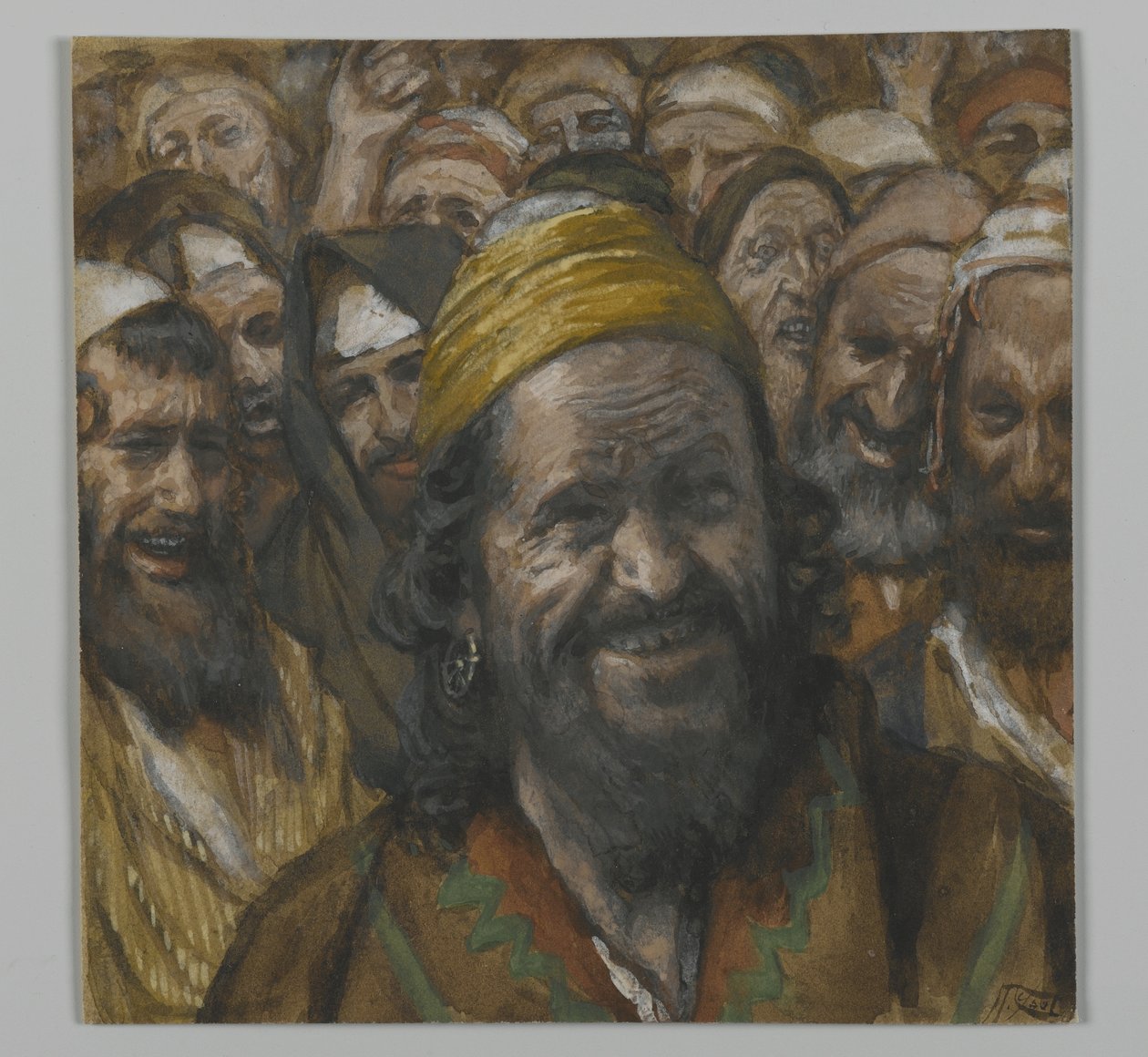 Barrabbas, Rabbimiz İsa Mesih'in Hayatı'ndan bir örnek, 1886-94 (kağıt üzerinde grafit üzerinde wc) by James Jacques Joseph Tissot