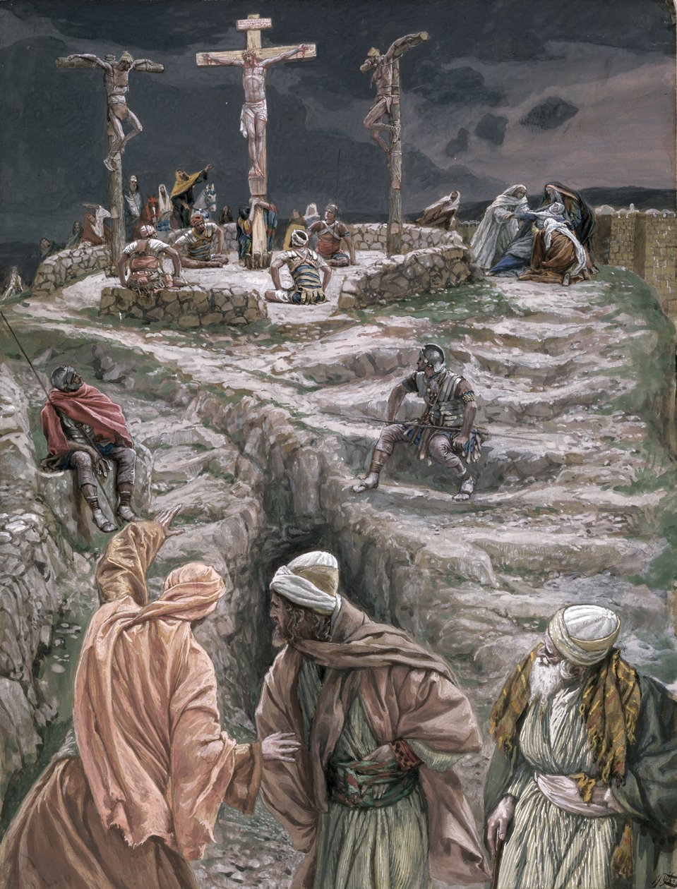 Eloi Eloi Lama Sabachthani, The Life of Christ için illüstrasyon, c.1884-96 (karton üzerine wc ve guaj boya) by James Jacques Joseph Tissot