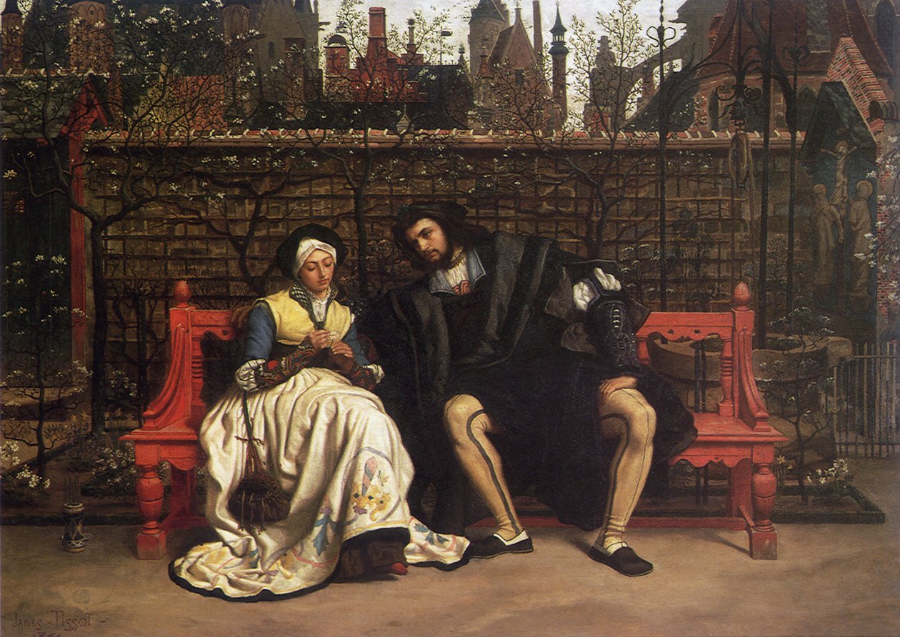 Bahçede Faust ve Marguerite, 1861 by James Jacques Joseph Tissot