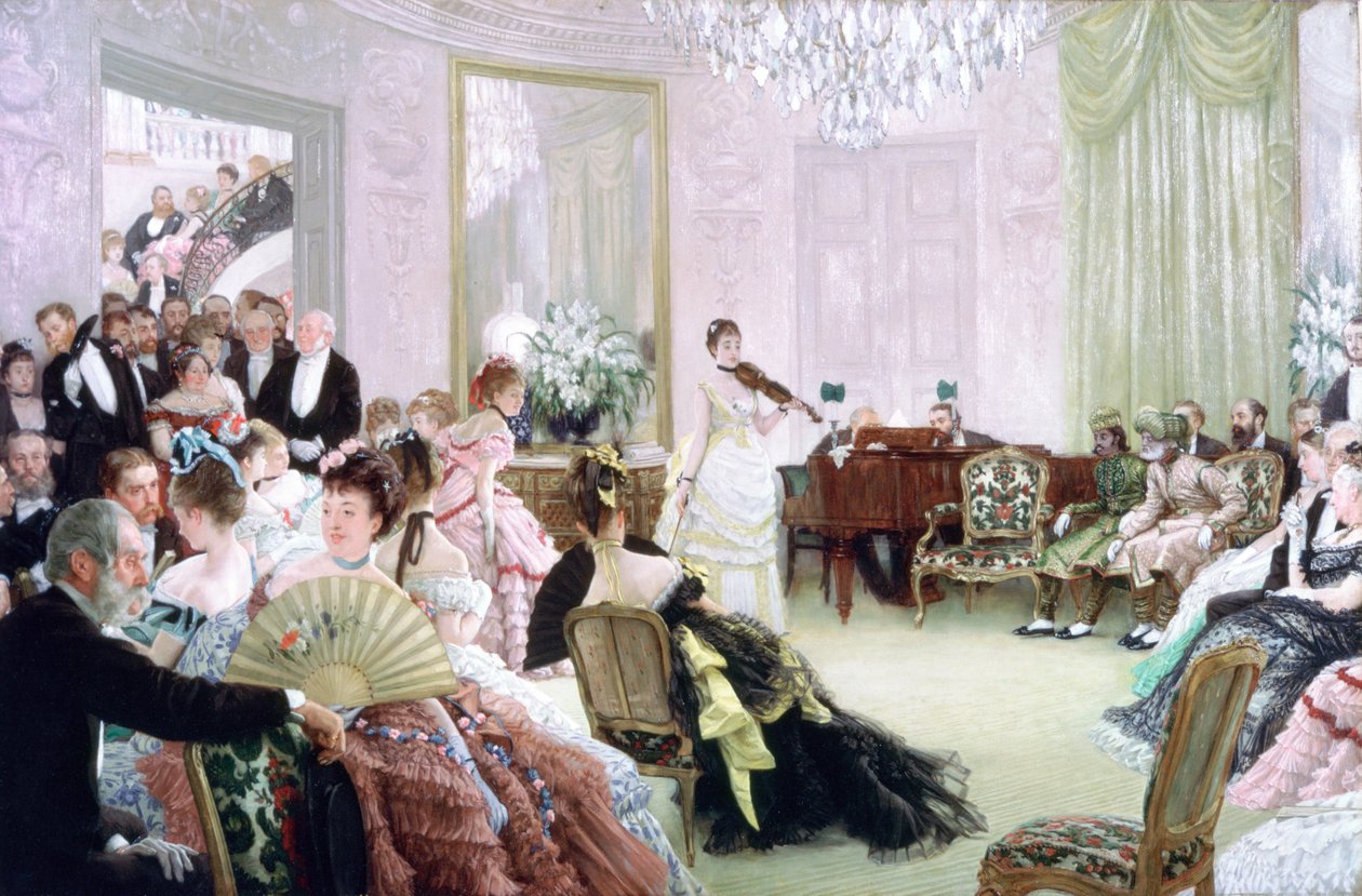 Sus!, Konser, c1875 by James Jacques Joseph Tissot