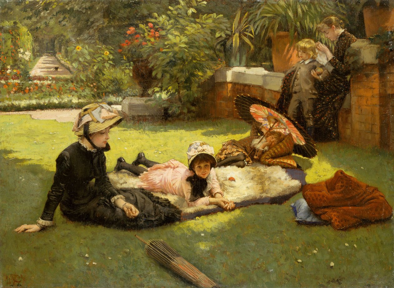 Tam Güneş Işığında Tam güneş ışığında, yakl. 1881. by James Jacques Joseph Tissot