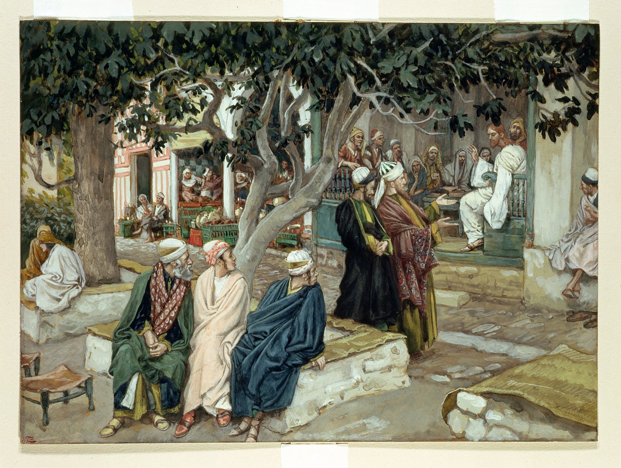 İsa, Aziz Matta ile bir toplantıda, İsa