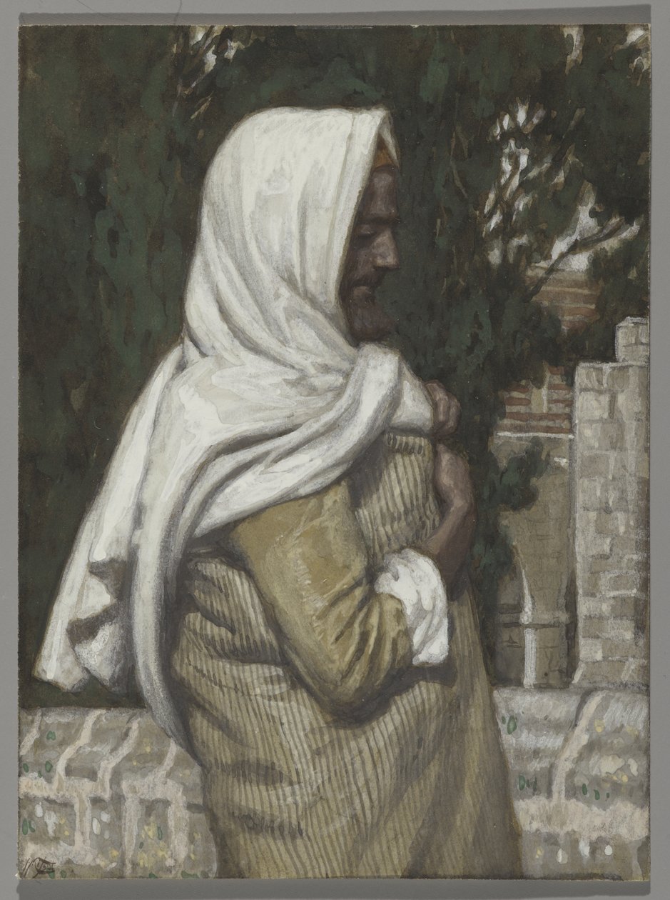 Lazarus, The Life of Christ için illüstrasyon, c.1886-94 (karton üzerine wc ve guaj boya) by James Jacques Joseph Tissot