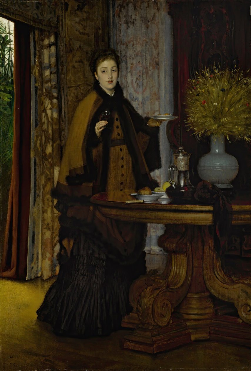 Le Goúter İkindi Çayı, 1869. by James Jacques Joseph Tissot