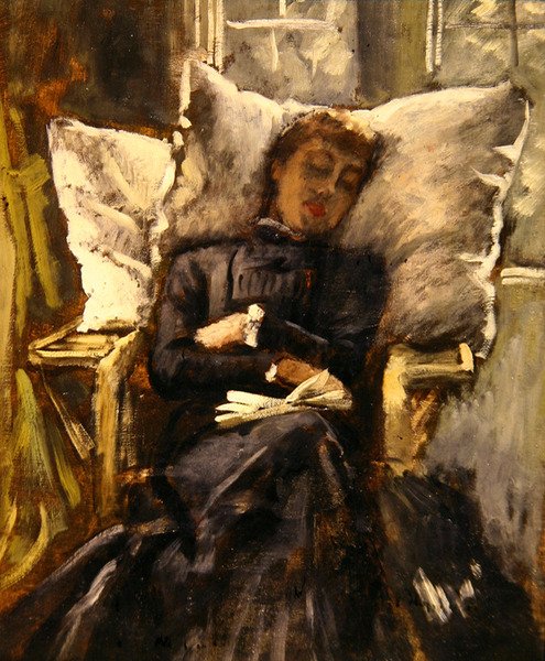 Bayan Newton Konservatuar Kürsüsünde, 1871 dolayları (tuval üzerine yağlı boya) by James Jacques Joseph Tissot