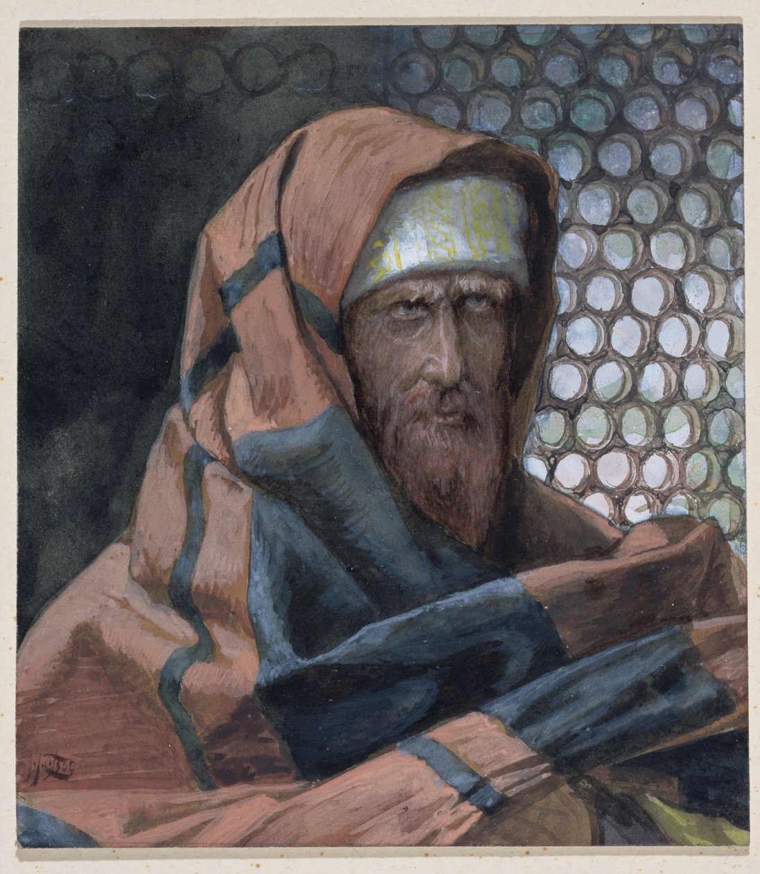 Nicodemus, The Life of Christ için illüstrasyon, c.1886-94 (karton üzerine wc ve guaj boya) by James Jacques Joseph Tissot