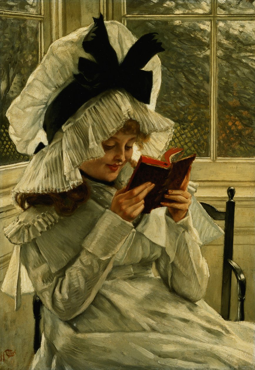 Kitap Okumak, 1872 dolayları by James Jacques Joseph Tissot