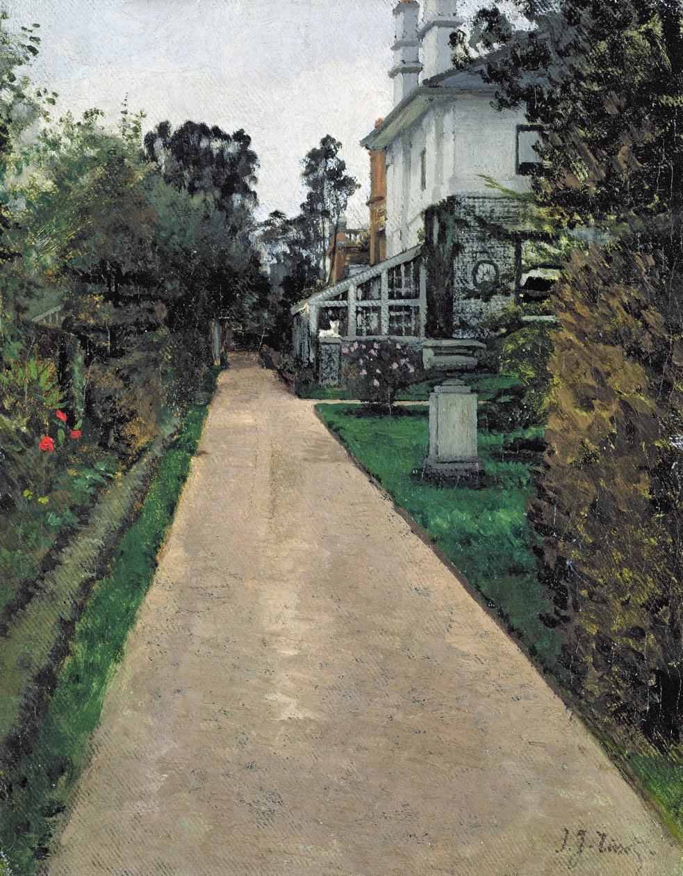 Sanatçının evinin bahçesi (tuval üzerine yağlı boya) by James Jacques Joseph Tissot
