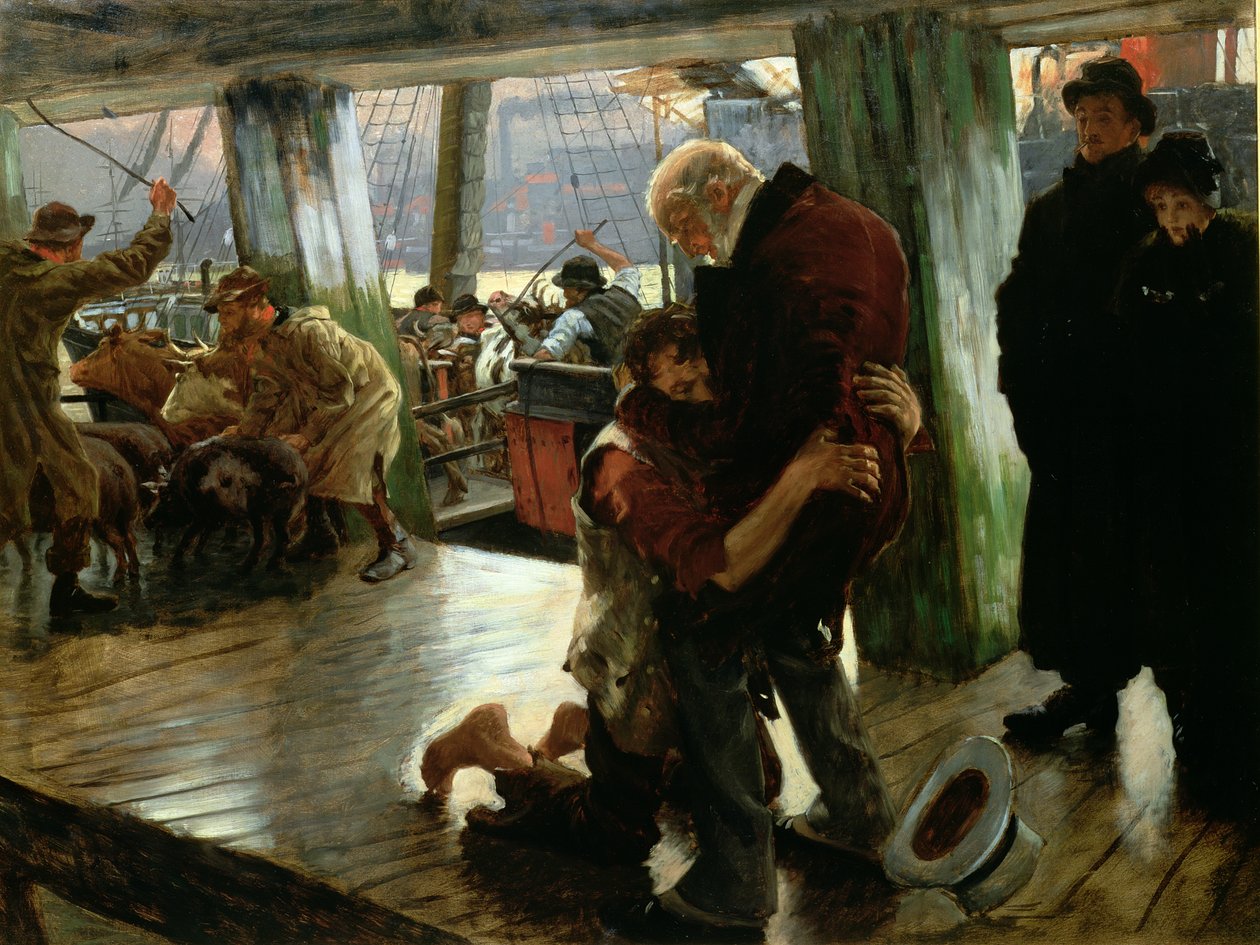 Modern Yaşamda Müsrif Oğul: Dönüş, c.1882 (33767 için hazırlık taslağı) by James Jacques Joseph Tissot