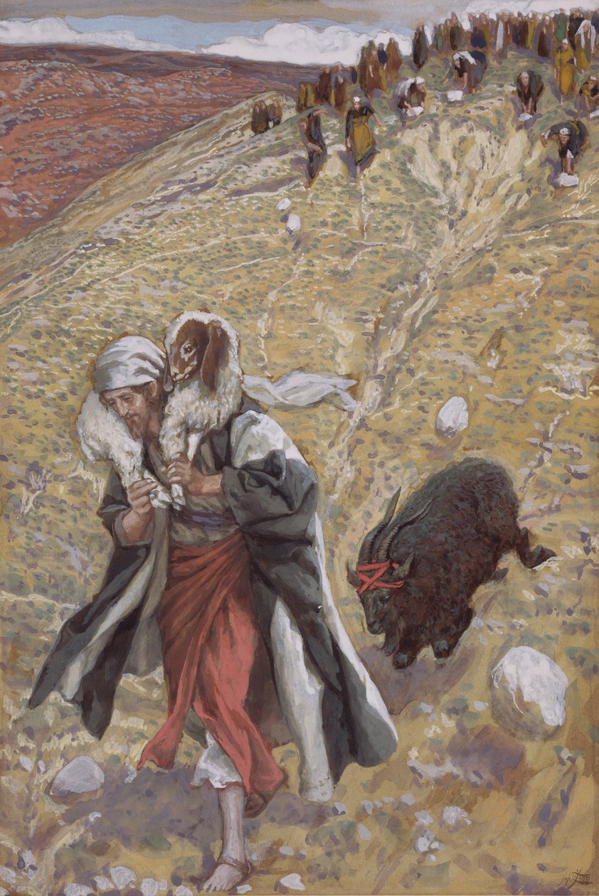 Günah Keçisi, İsa'nın Yaşamı için illüstrasyon, c.1886-94 (karton üzerine wc ve guaj boya) by James Jacques Joseph Tissot