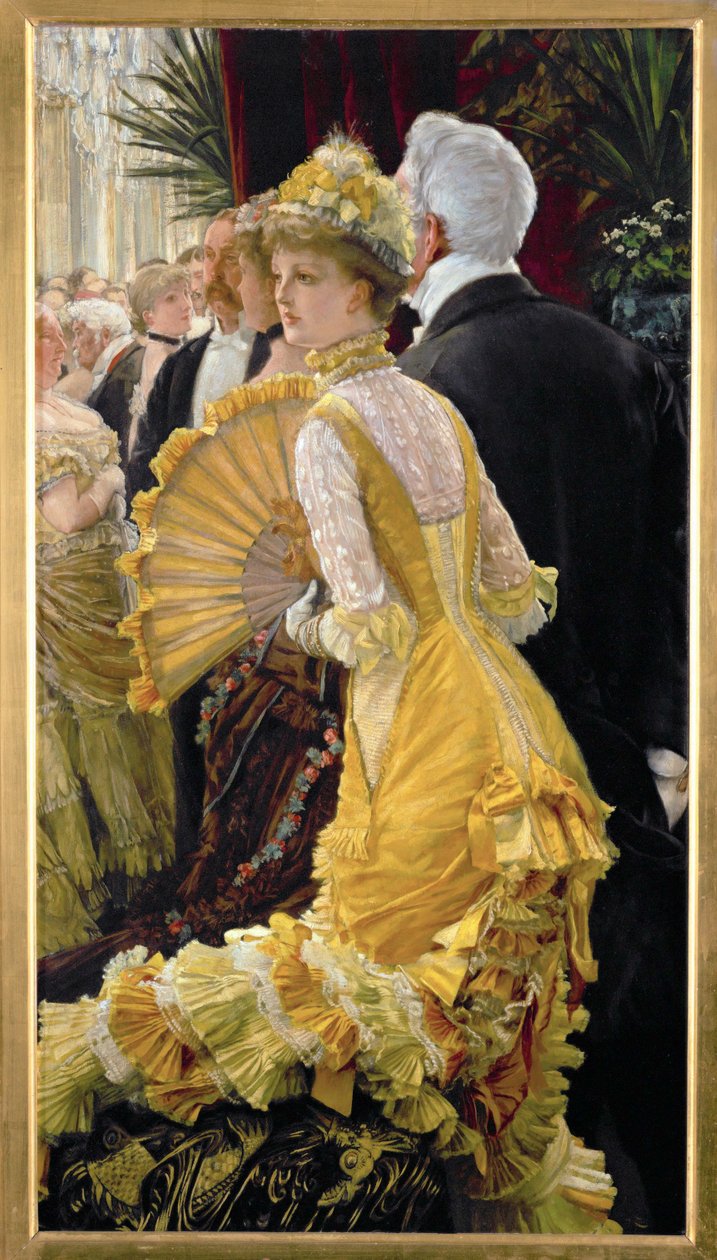 Balo, c.1878 (tuval üzerine resim) by James Jacques Joseph Tissot
