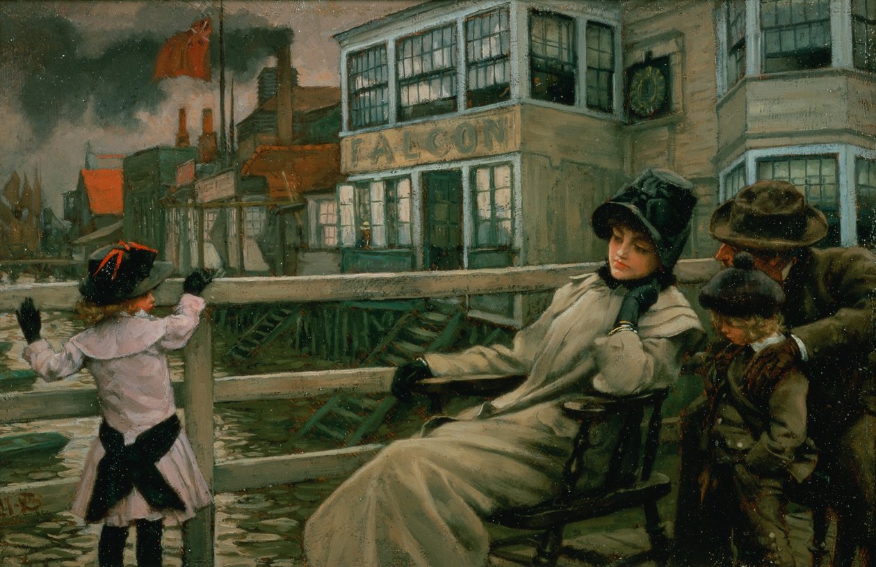 Vapuru Beklerken, 1878 dolayları by James Jacques Joseph Tissot