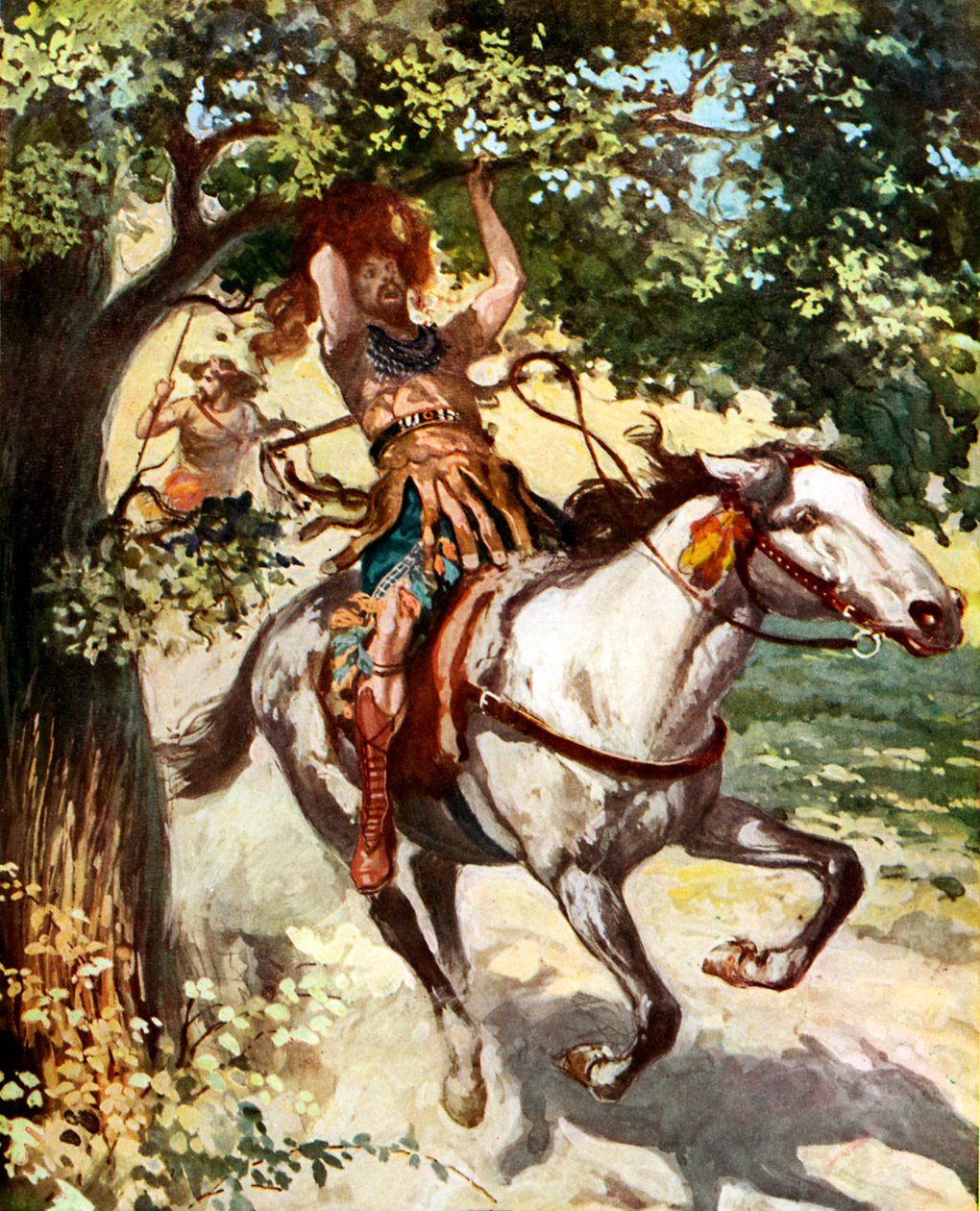 Meşe ağacında asılı Absalom - İncil by James Jacques Joseph after Tissot