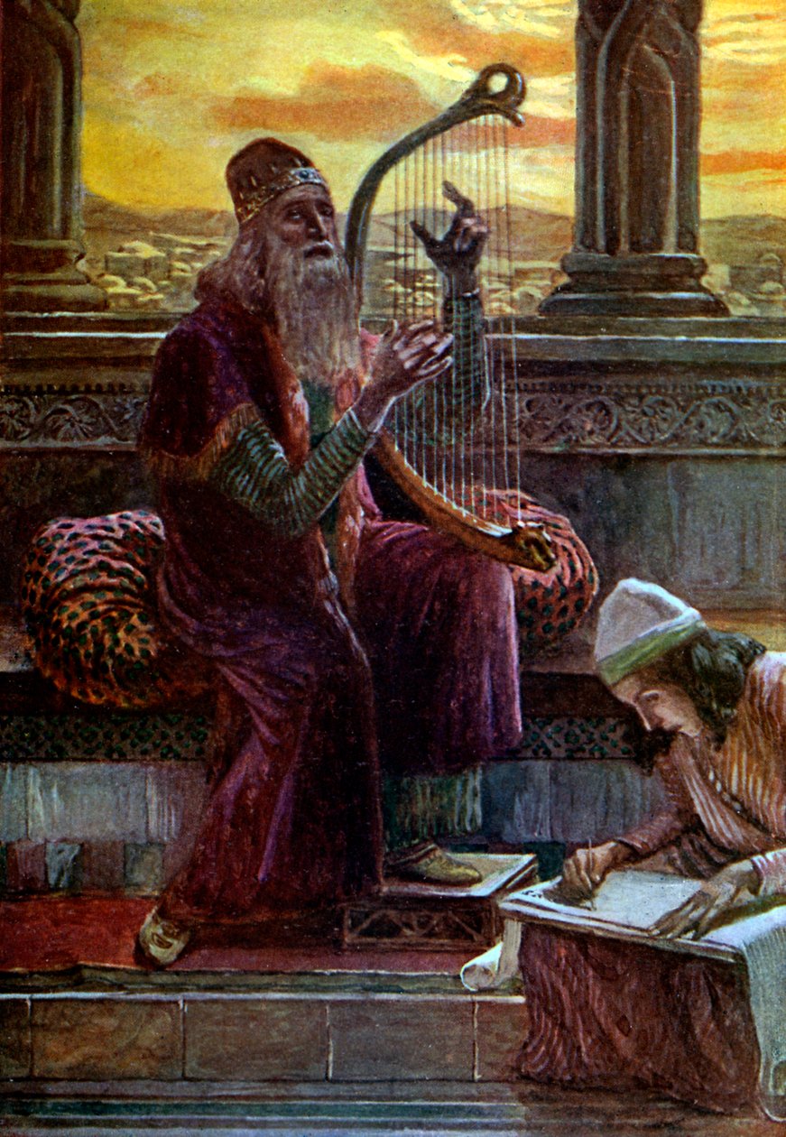 David J James Tissot tarafından şarkı söylüyor - İncil by James Jacques Joseph after Tissot