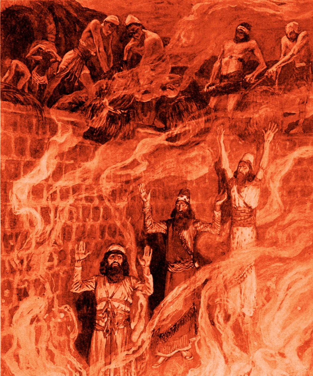 Ateşli fırında J James Tissot tarafından - İncil by James Jacques Joseph after Tissot