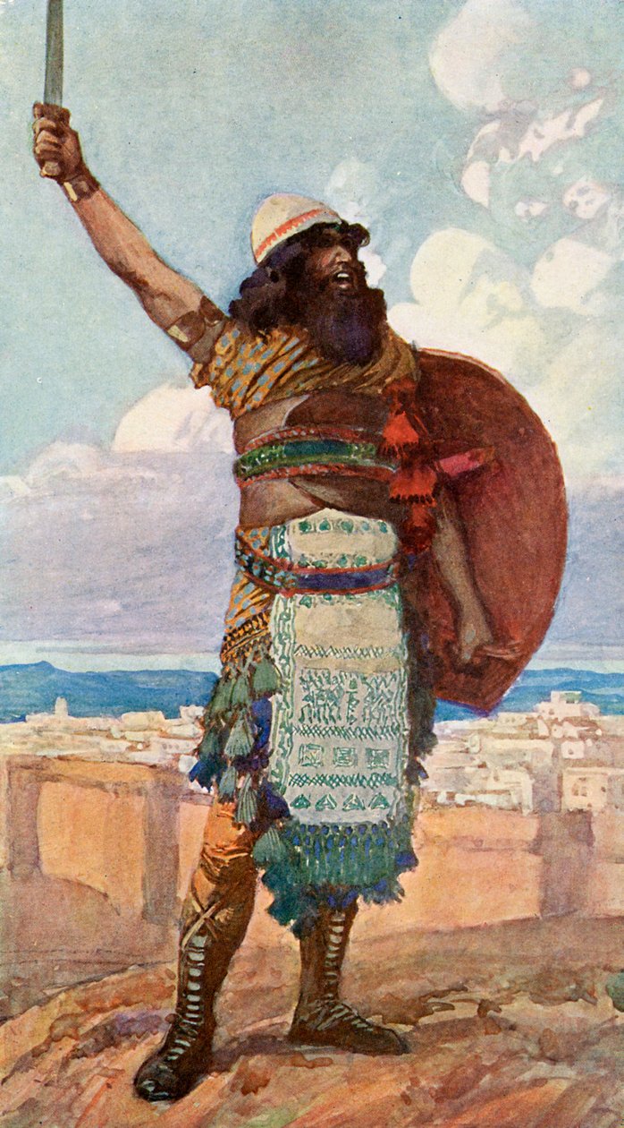 Othniel, J James Tissot - İncil by James Jacques Joseph after Tissot