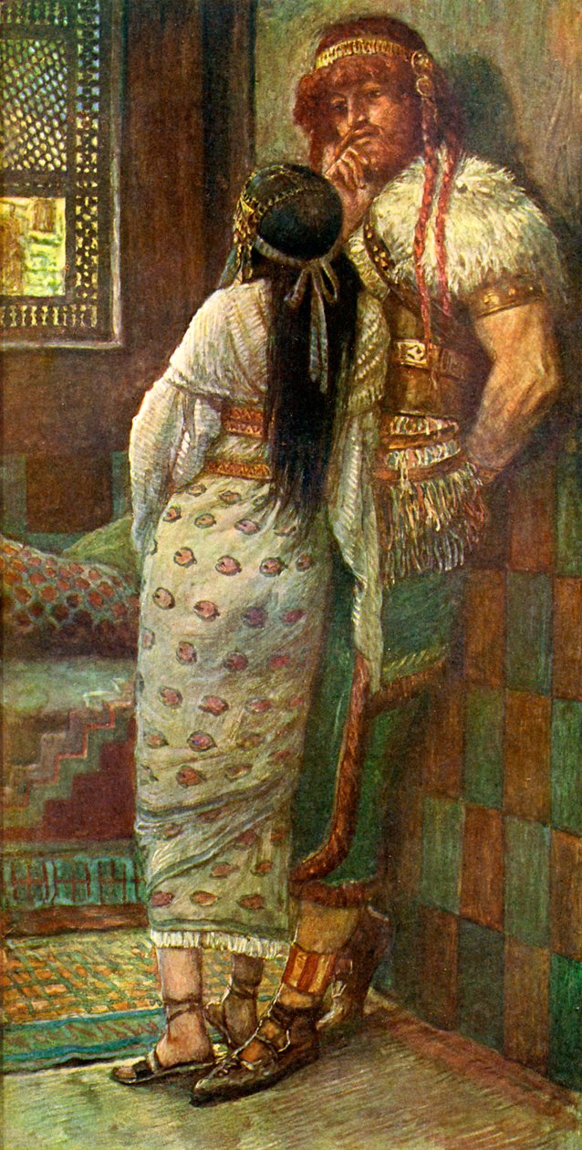 Samson ve karısı J James Tissot tarafından - İncil by James Jacques Joseph after Tissot