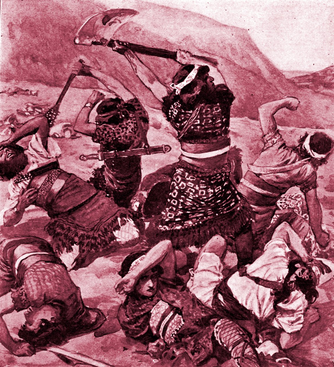 Shamgar, Anath oğlu J James Tissot - İncil by James Jacques Joseph after Tissot