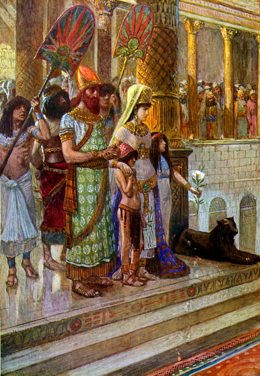 Süleyman ve Saba Kraliçesi, Tissot - İncil by James Jacques Joseph after Tissot