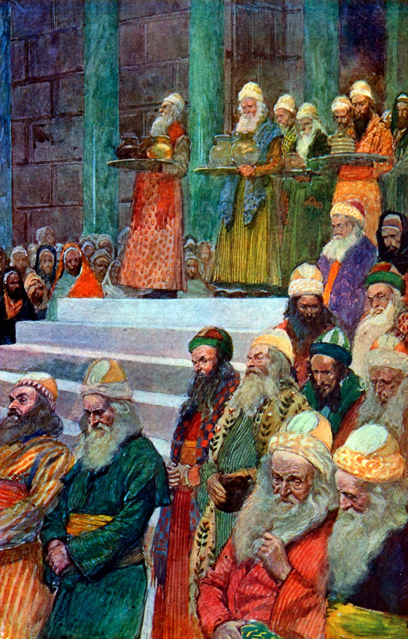 Vazoların Haznedarları ve Bekçileri - İncil by James Jacques Joseph after Tissot