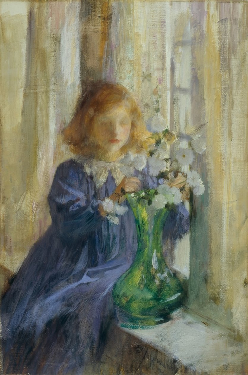 yeşil vazo by James Jebusa Shannon