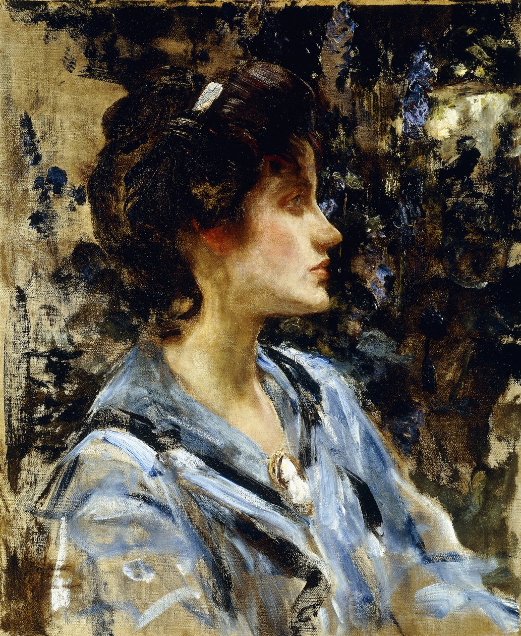 Mavili Genç Kadın - Bayan H. Strom, by James Jebusa Shannon