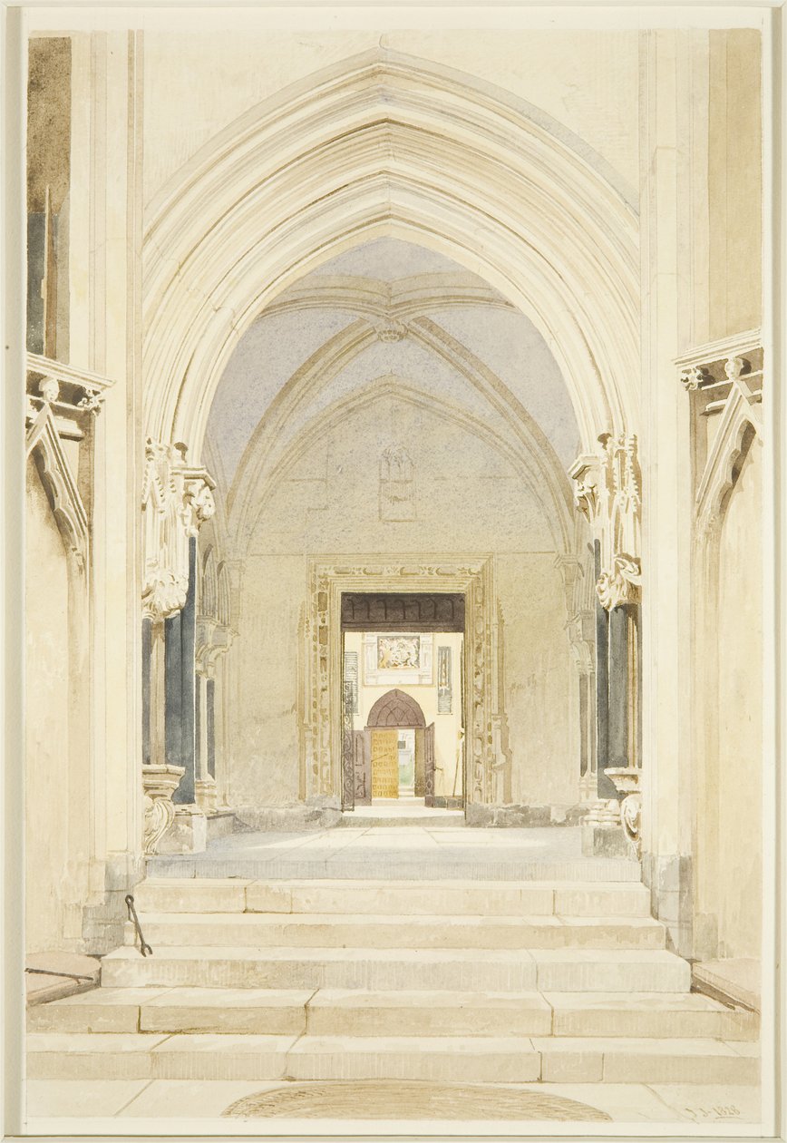 Güney görünümlü St Mary Redcliffe Kuzey Sundurma, by James Johnson