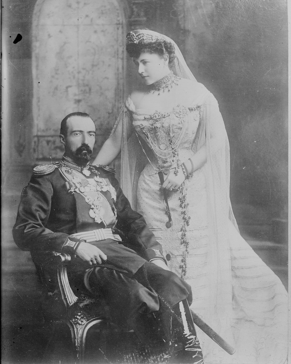 Rusya Grandük Michael Mihayloviç ve eşi Kontes Sophie de Torby, 1902 by James Lafayette