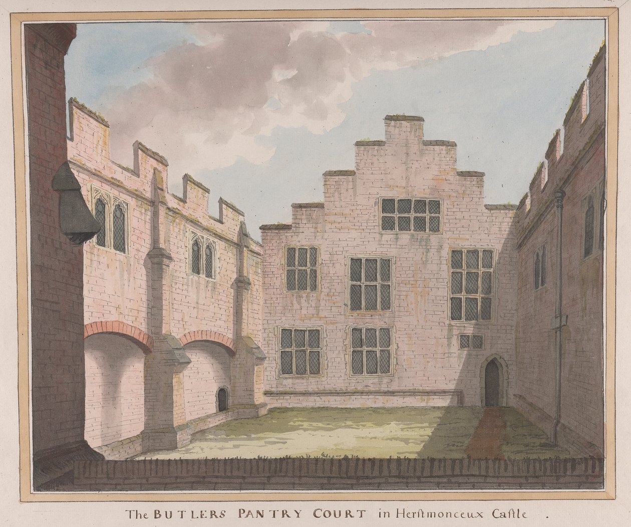 Herstmonceux Kalesi, Doğu Sussex: The Butler's Kiler Mahkemesi by James Lambert  of Lewes