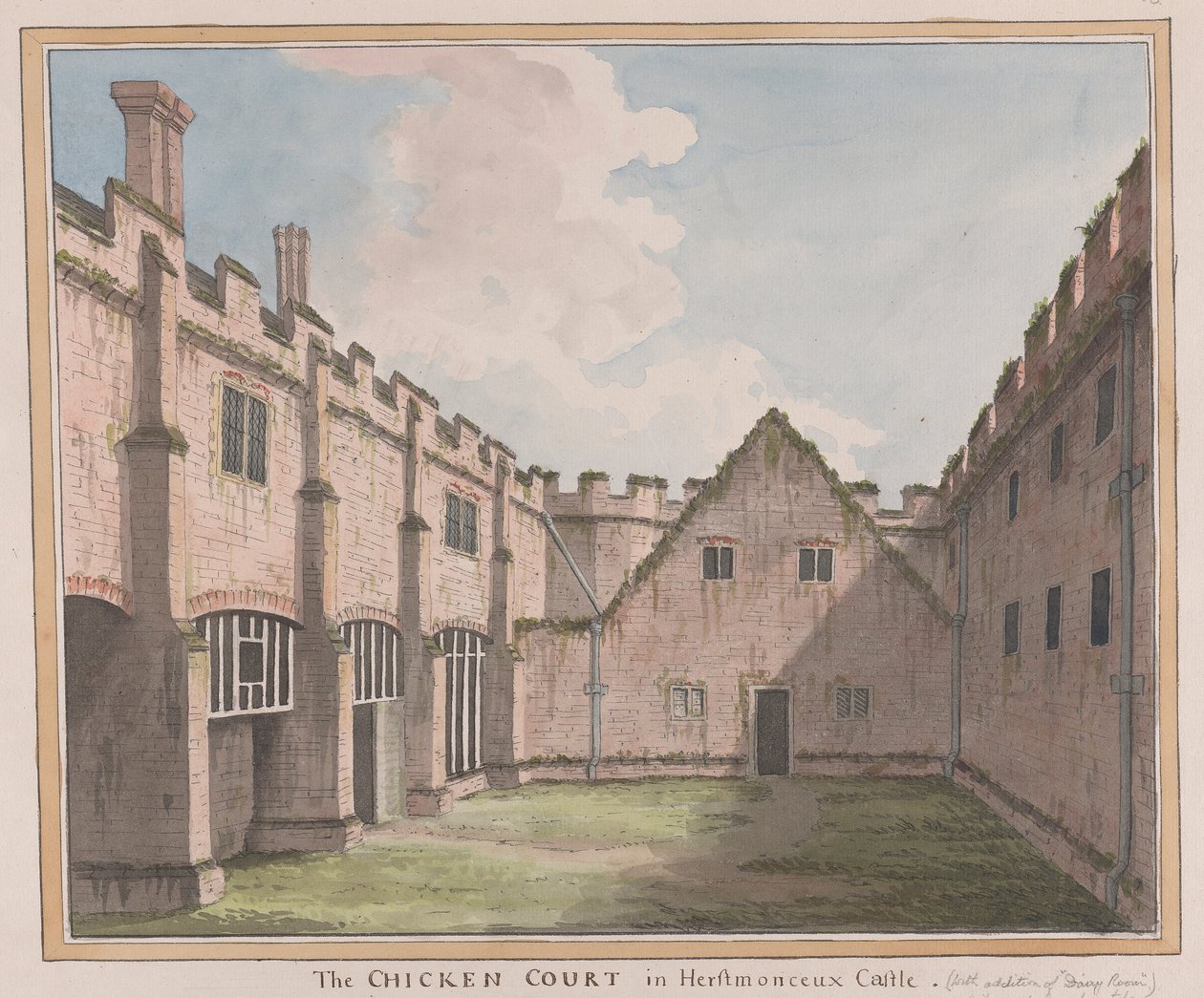 Herstmonceux Kalesi, Doğu Sussex: Tavuk Mahkemesi by James Lambert  of Lewes