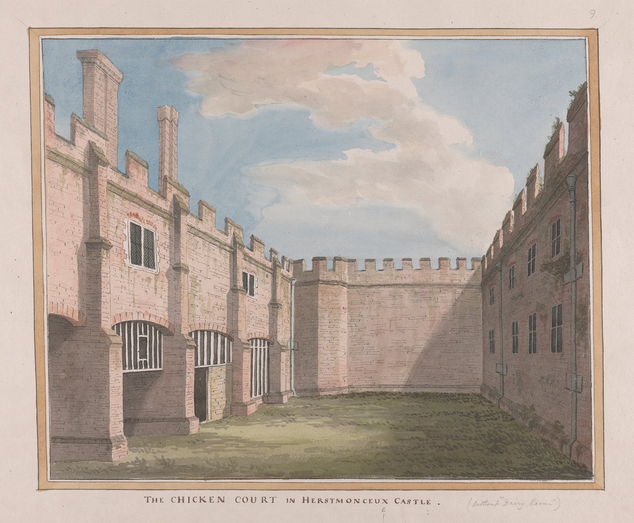 Herstmonceux Kalesi, Doğu Sussex: Tavuk Mahkemesi by James Lambert  of Lewes