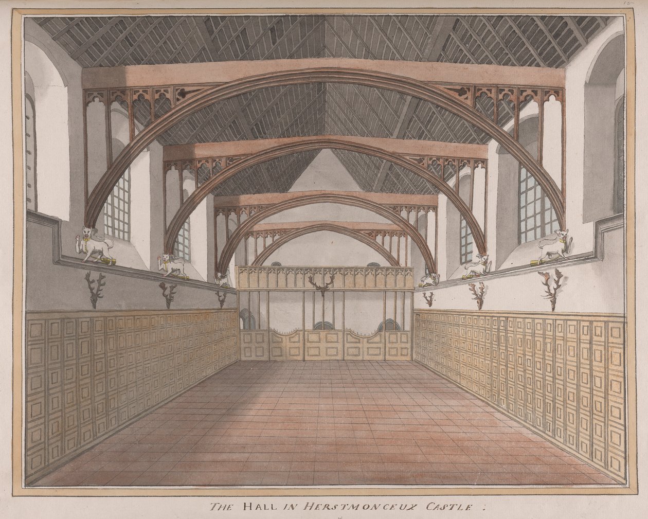 Herstmonceux Kalesi, Doğu Sussex: Salon by James Lambert  of Lewes